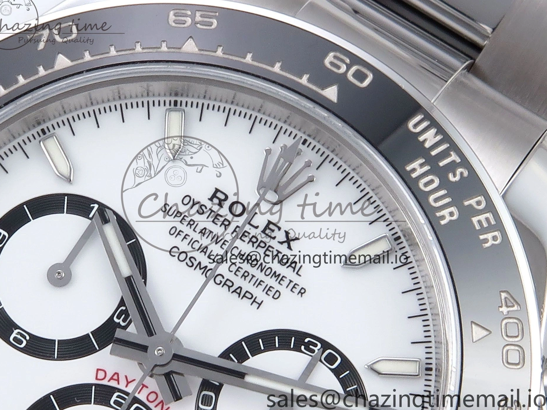 MiroTime 0323 Refined Daytona 126500 VSF 1:1 Best Edition 904L Steel White Dial on SS Braclet DD 1238